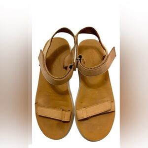 Madewell The Maggie Leather Sandal in Colorblock Size 8